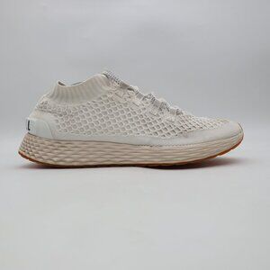Nobull Diamond Knit Runner Shoes Men's 11.5 White Mesh Workout Athletic Sneakers